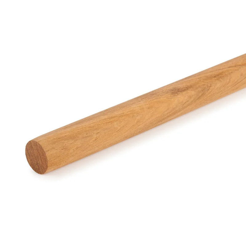 36" Round Wood Dowel - Species:Teak - Diameter:7/8"